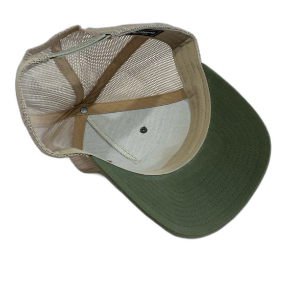 Richardson Cap Hat Unisex Snapback Tan Sewee Outpost Leather Emblem Patch Cap - Picture 5 of 10